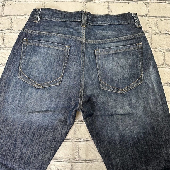 PD & C Denim Slim Straight Jeans Lof of 2 Mens 32x29 Blue 5-Pocket Dark Wash - Picture 14 of 14